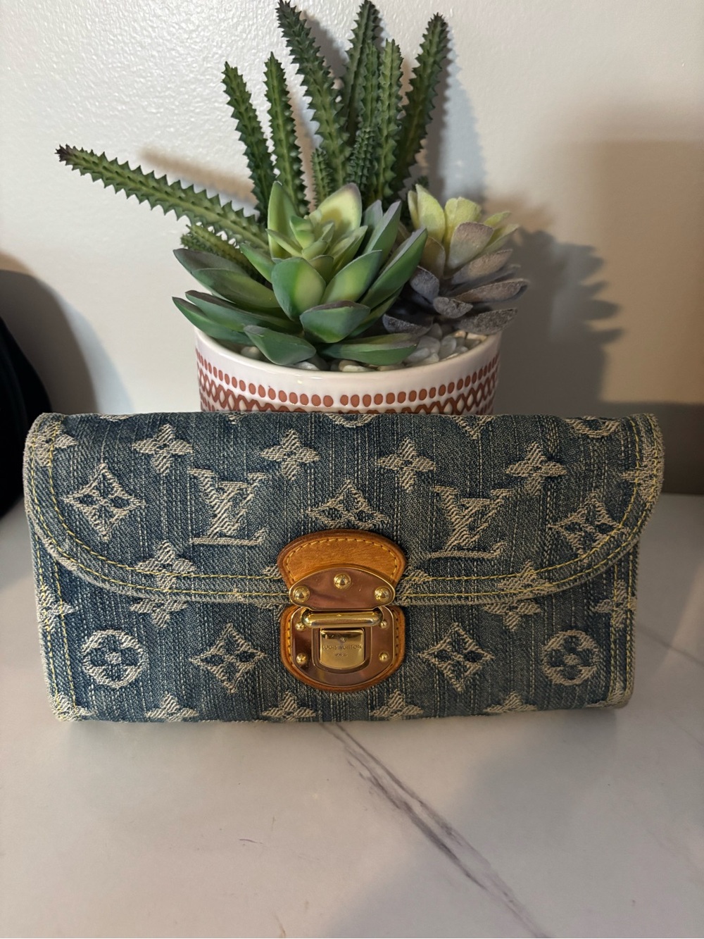 Louis Vuitton Denim Amelia Wallet